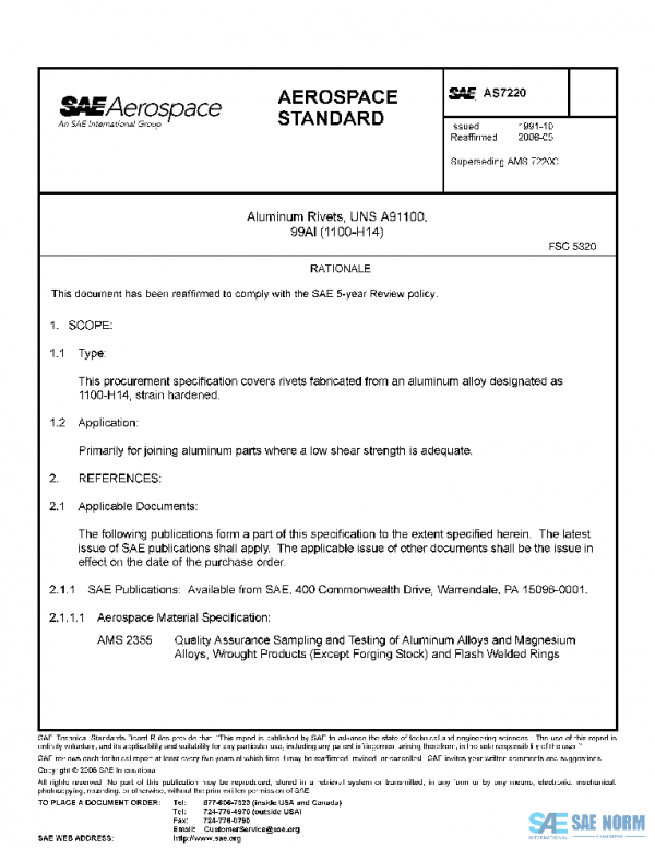 SAE AS7220 PDF
