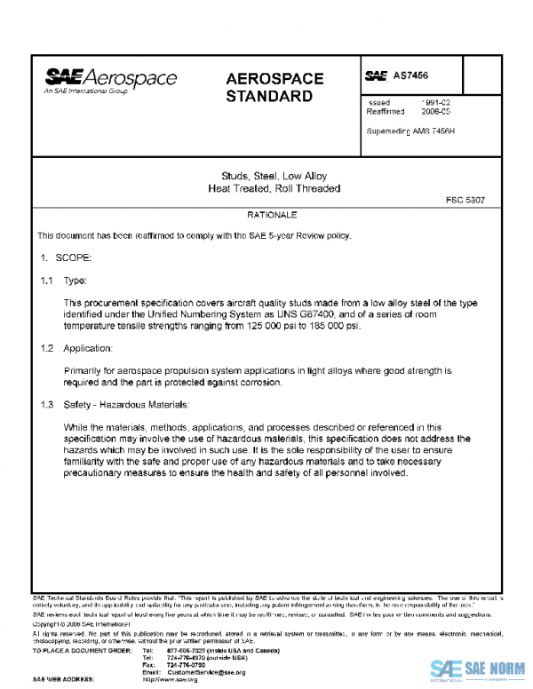 SAE AS7456 PDF SAE AS7456 PDF