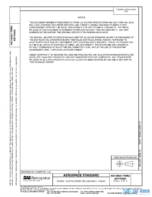 SAE AS116001 PDF