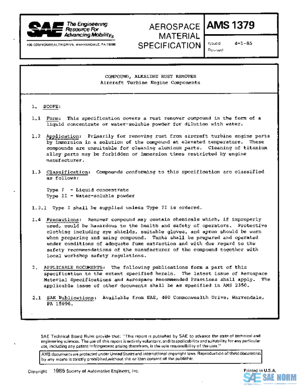 SAE AMS1379 PDF
