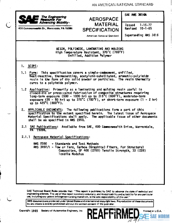 SAE AMS3616A PDF SAE AMS3616A PDF