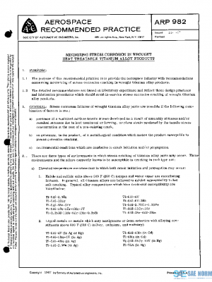 SAE ARP982 PDF