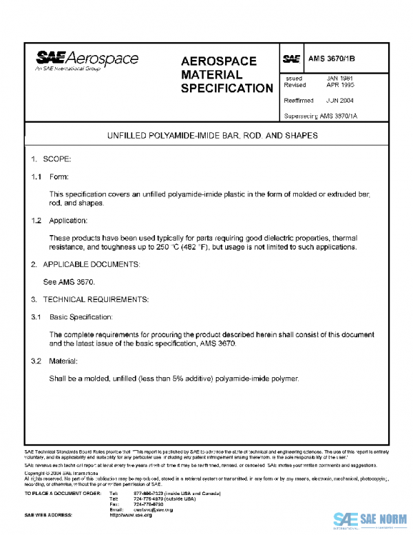 SAE AMS3670/1B PDF