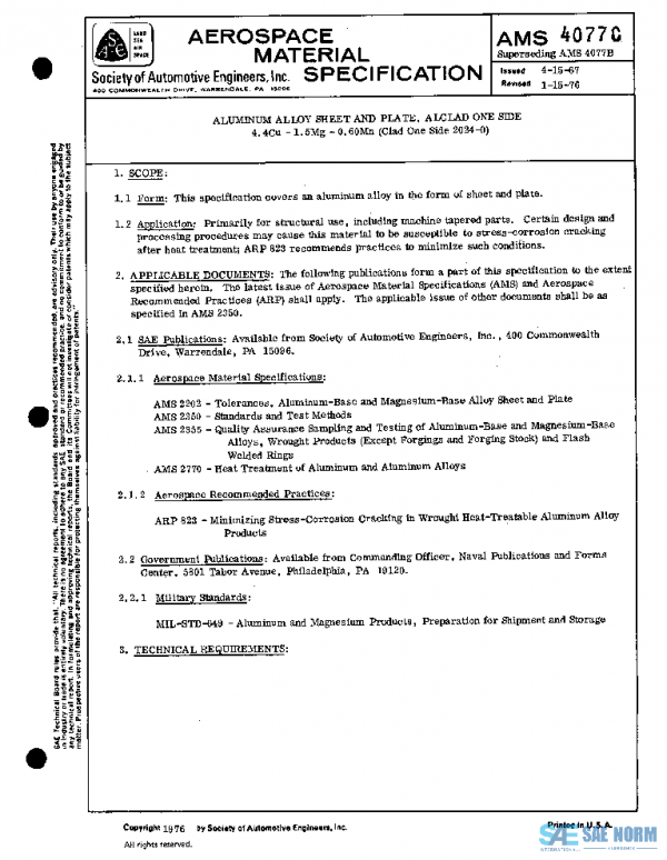 SAE AMS4077C PDF SAE AMS4077C PDF