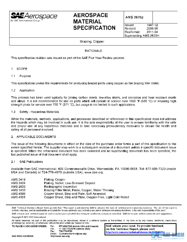 SAE AMS2670J PDF