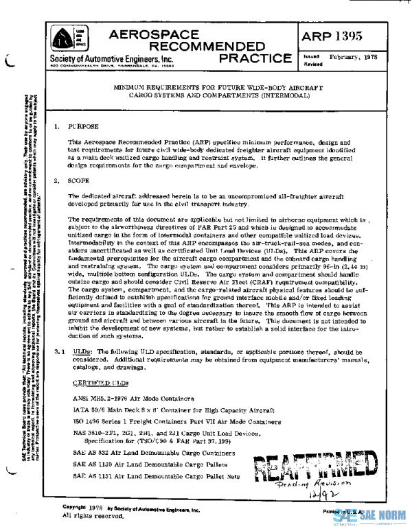 SAE ARP1395 PDF SAE ARP1395 PDF