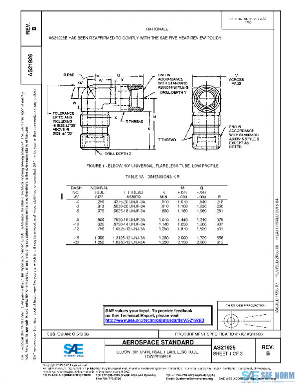 SAE AS21926B PDF SAE AS21926B PDF