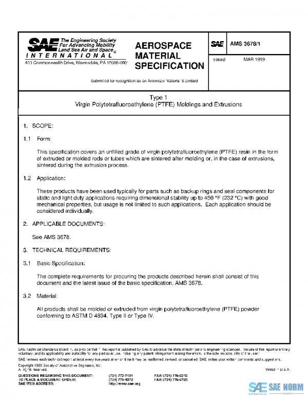 SAE AMS3678/1 PDF