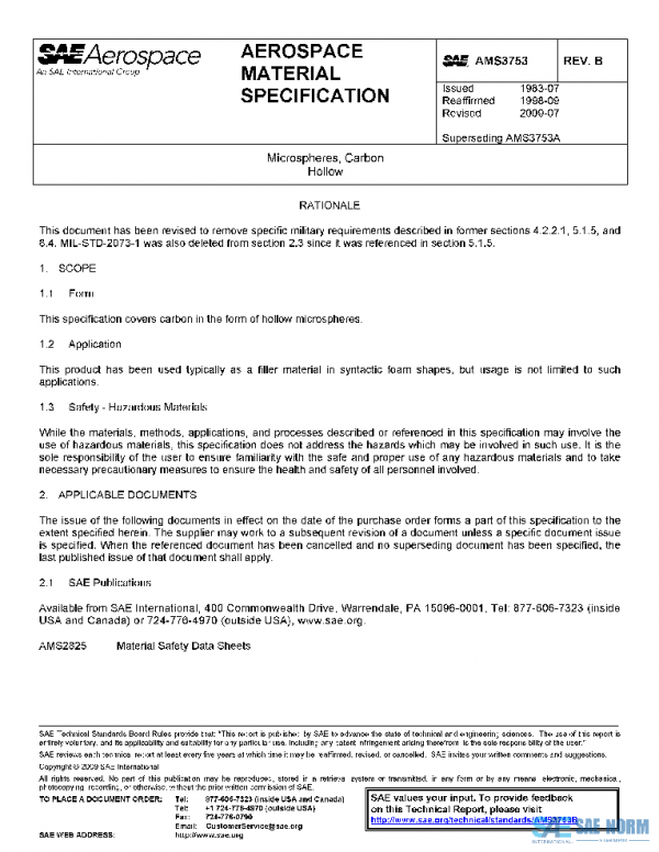 SAE AMS3753B PDF SAE AMS3753B PDF