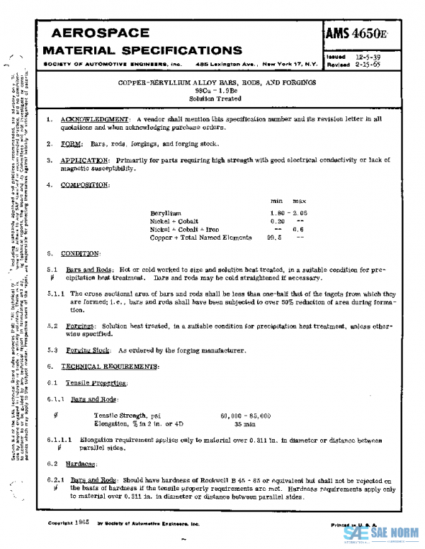 SAE AMS4650E PDF