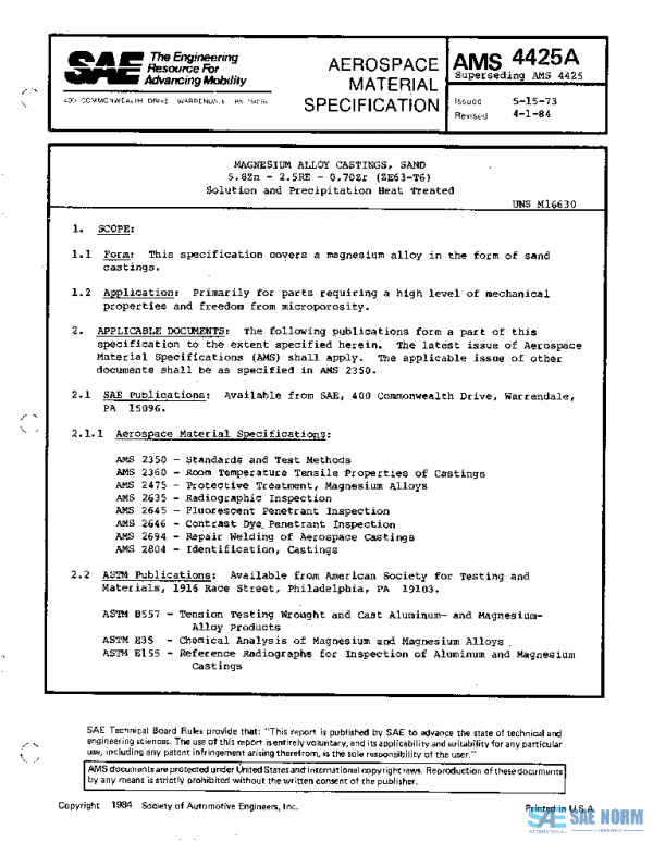 SAE AMS4425A PDF