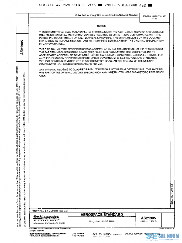 SAE AS21905 PDF
