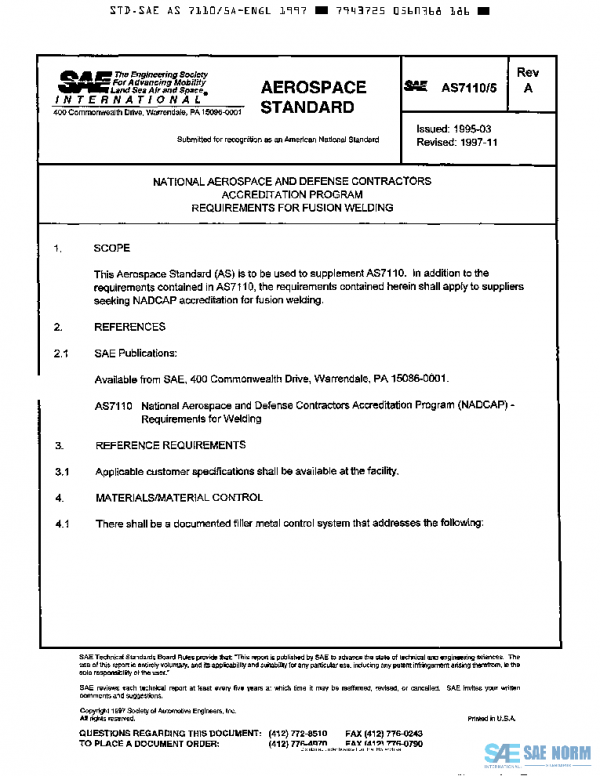 SAE AS7110/5A PDF