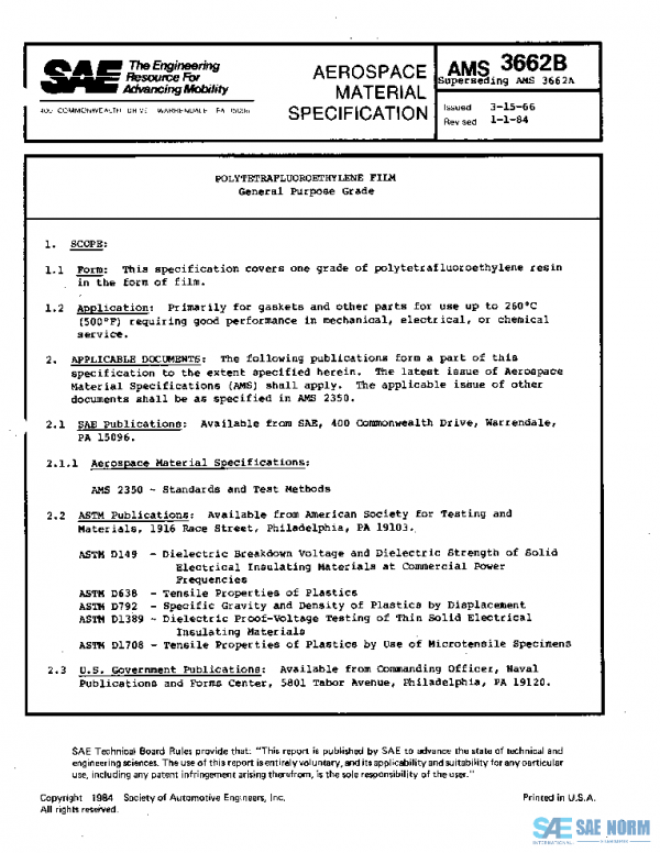 SAE AMS3662B PDF