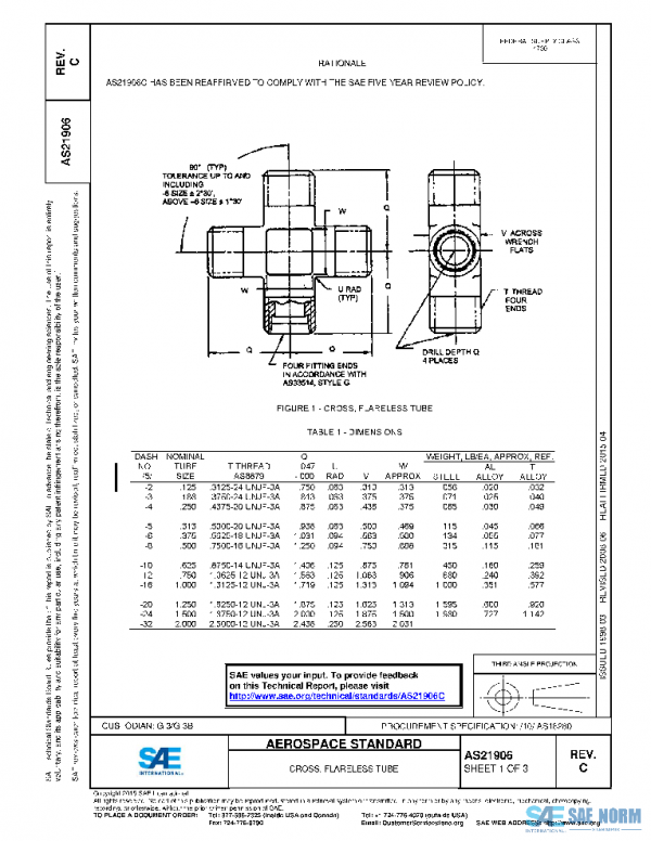 SAE AS21906C PDF SAE AS21906C PDF