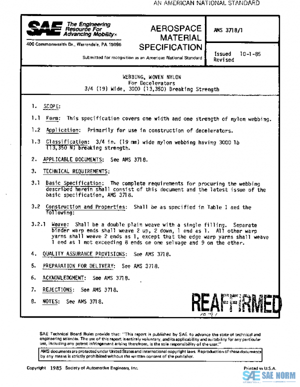 SAE AMS3718/1 PDF