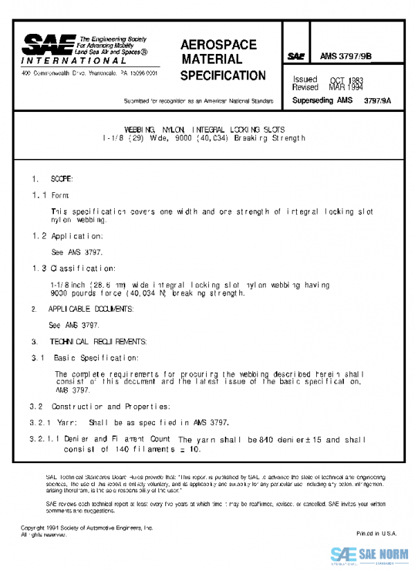 SAE AMS3797/9B PDF