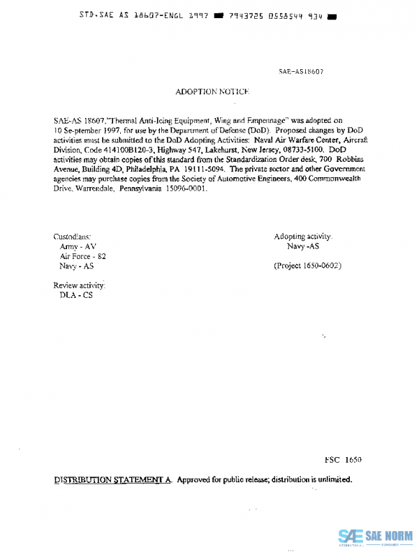 SAE AS18607 PDF SAE AS18607 PDF