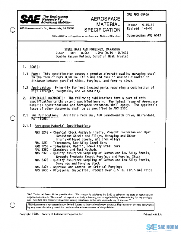 SAE AMS6543A PDF