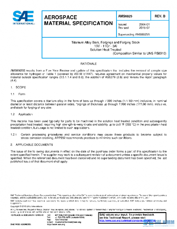 SAE AMS6925B PDF SAE AMS6925B PDF