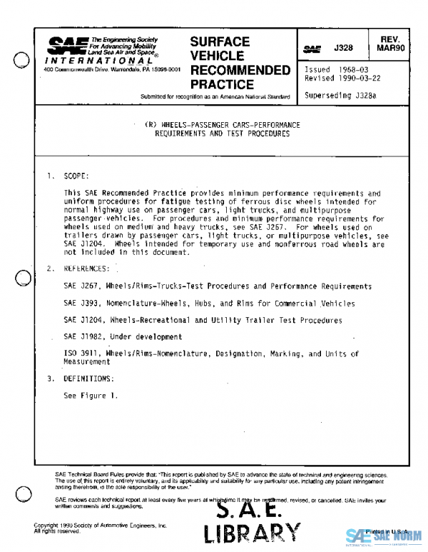SAE J328_199003 PDF SAE J328_199003 PDF
