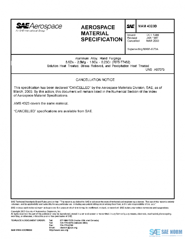 SAE MAM4323B PDF SAE MAM4323B PDF