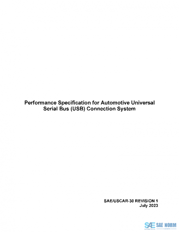 SAE USCAR30-1 PDF