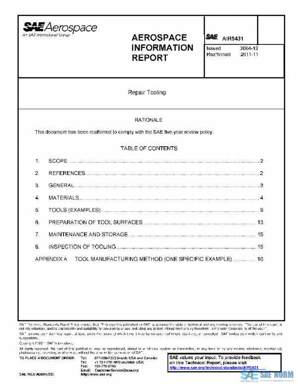 SAE AIR5431 PDF SAE AIR5431 PDF