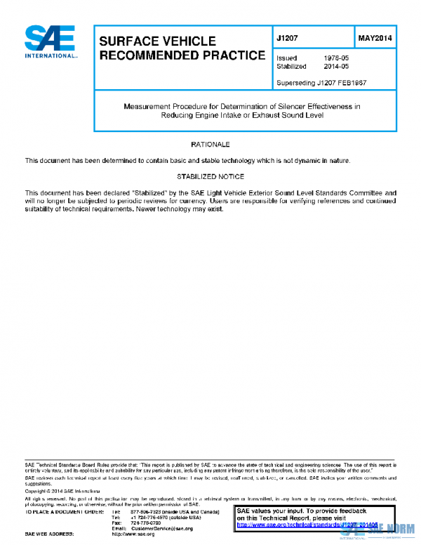 SAE J1207_201405 PDF