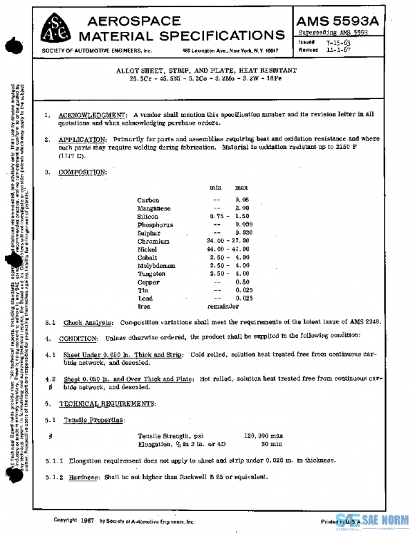 SAE AMS5593A PDF
