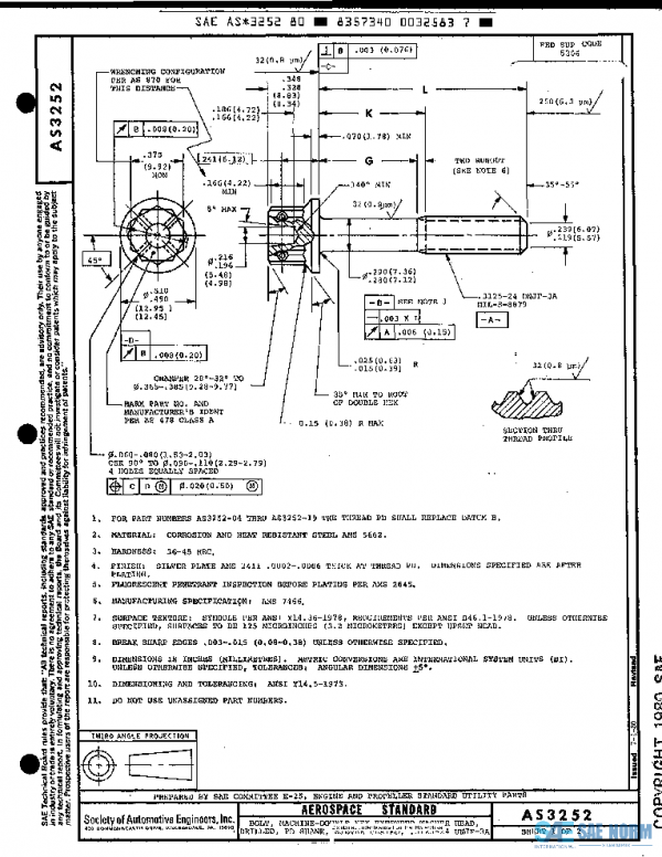 SAE AS3252 PDF