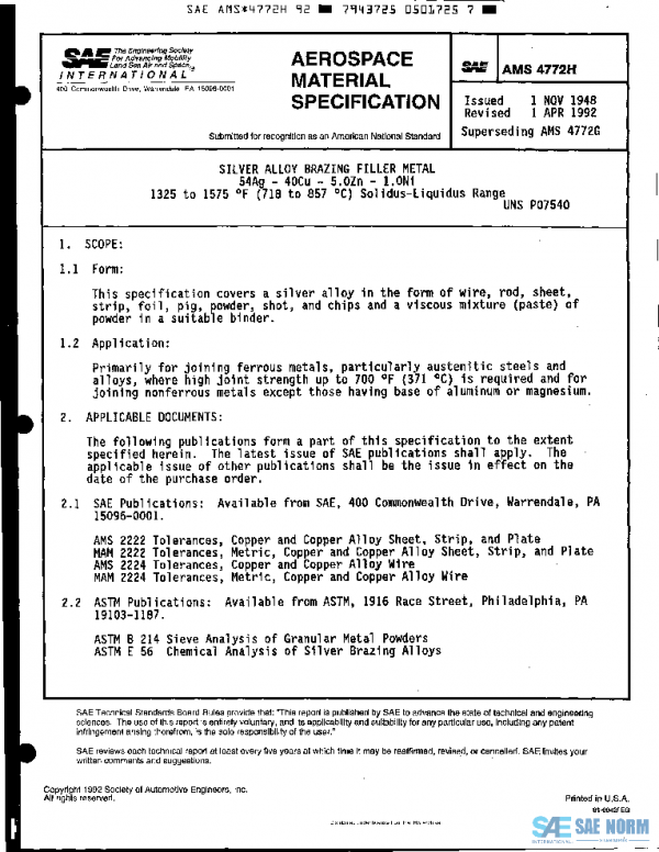 SAE AMS4772H PDF