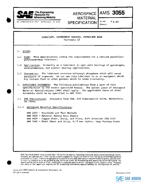 SAE AMS3055 PDF