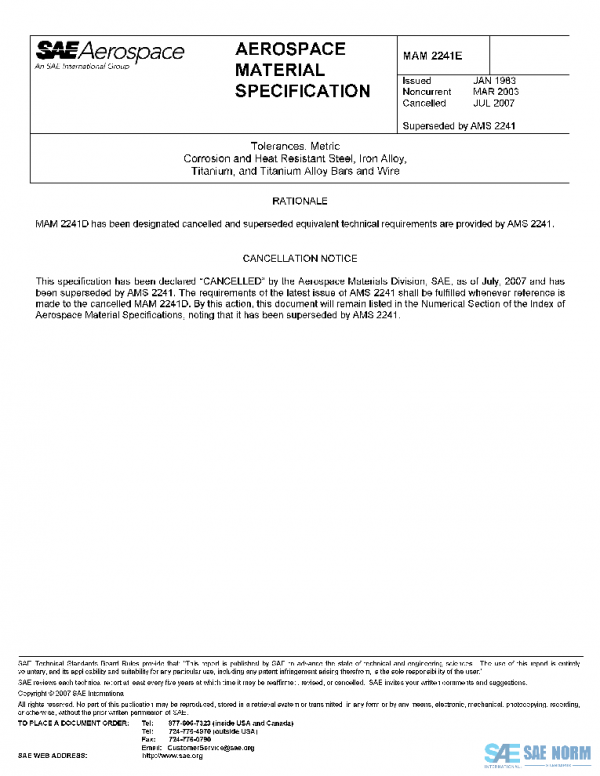 SAE MAM2241E PDF