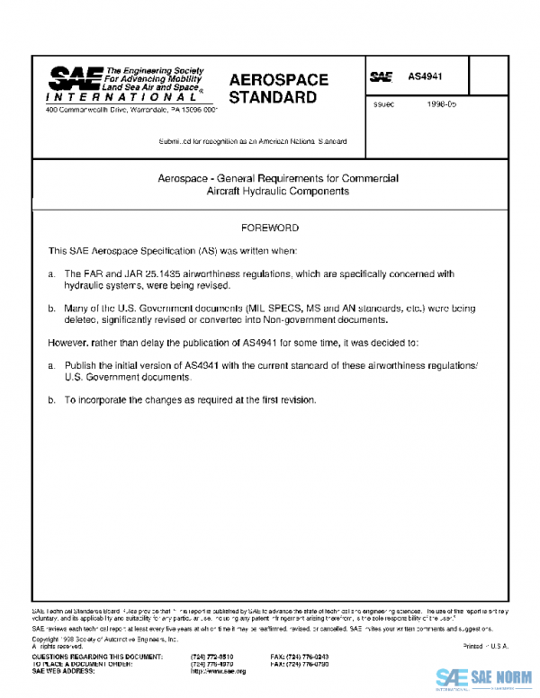 SAE AS4941 PDF
