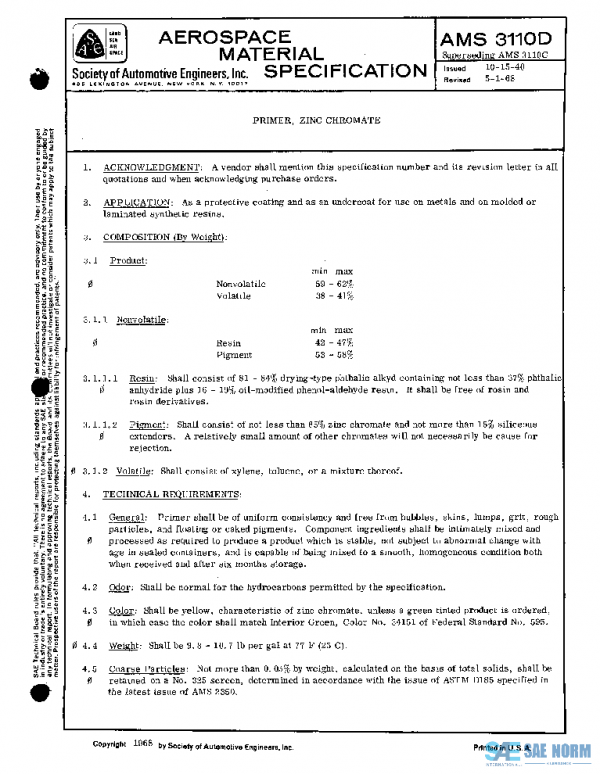 SAE AMS3110D PDF