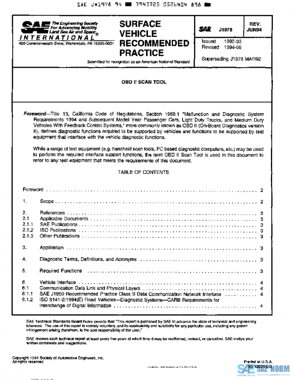 SAE J1978_199406 PDF