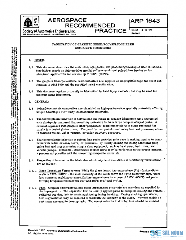 SAE ARP1643 PDF SAE ARP1643 PDF