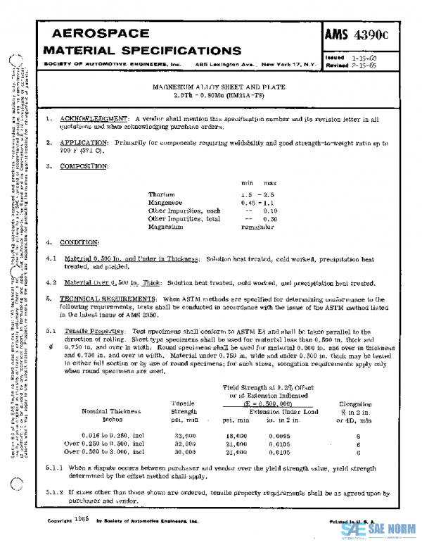 SAE AMS4390C PDF