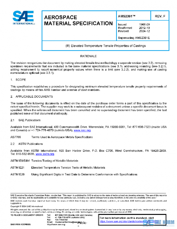 SAE AMS2361F PDF SAE AMS2361F PDF