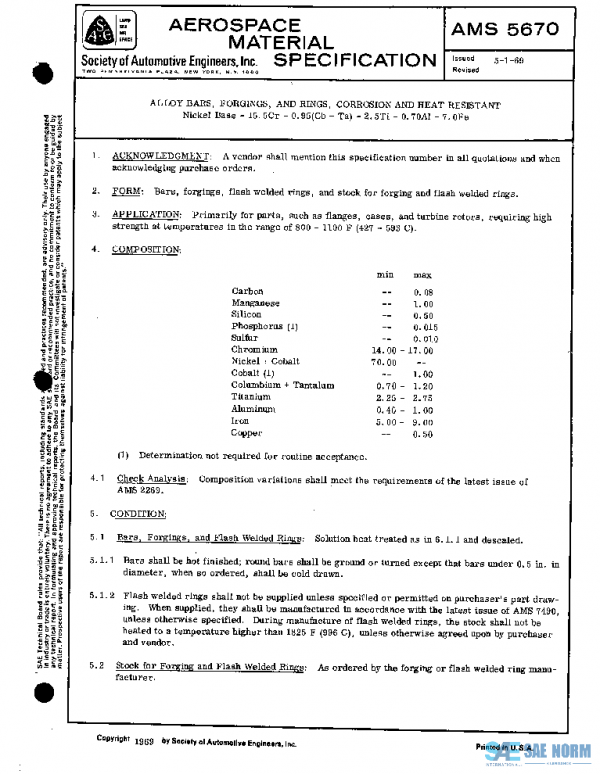 SAE AMS5670 PDF SAE AMS5670 PDF