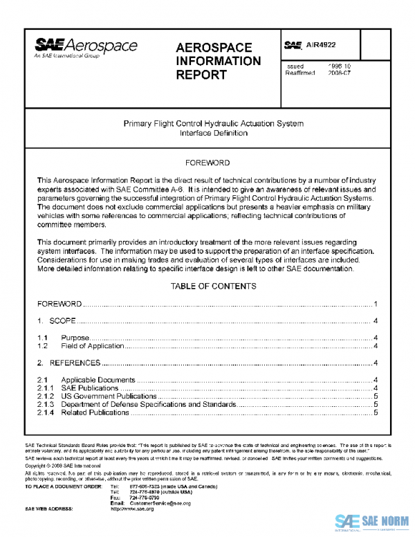 SAE AIR4922 PDF