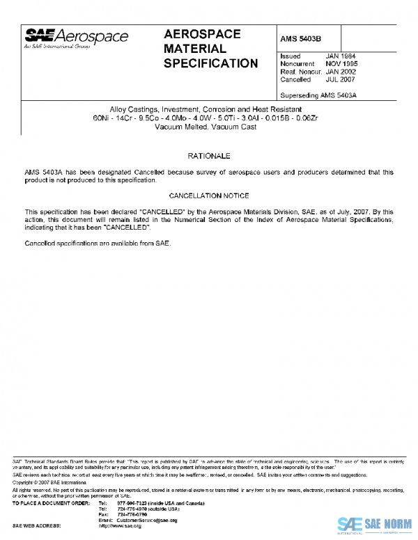 SAE AMS5403B PDF