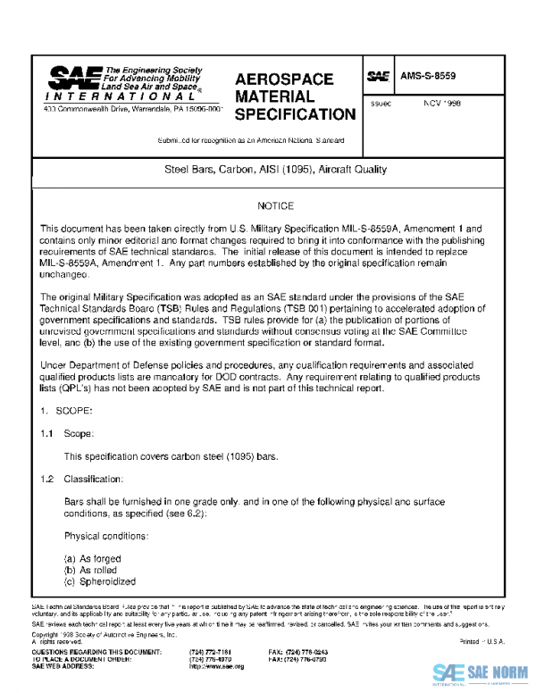 SAE AMSS8559 PDF SAE AMSS8559 PDF