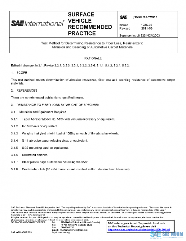 SAE J1530_201105 PDF SAE J1530_201105 PDF
