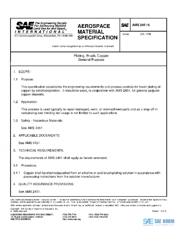 SAE AMS2451/6 PDF