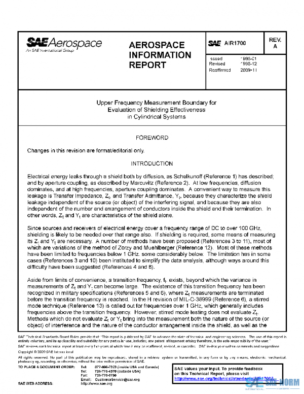 SAE AIR1700A PDF