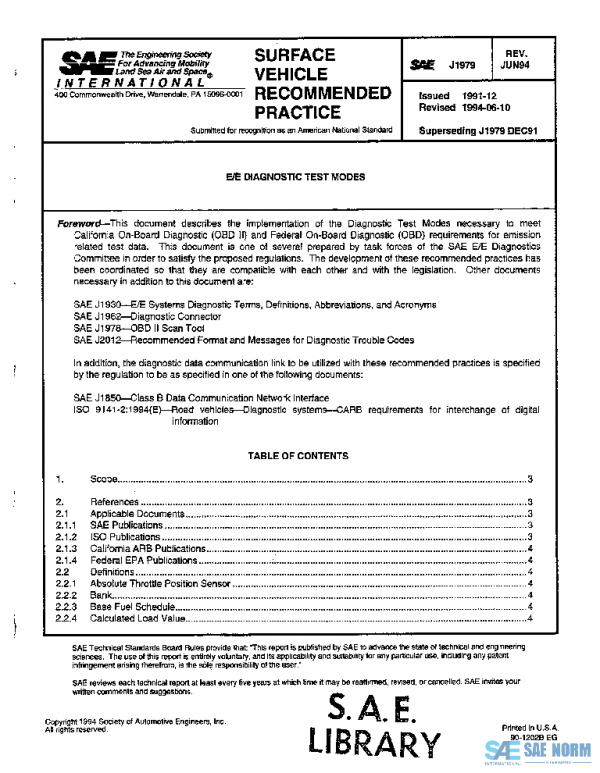 SAE J1979_199406 PDF