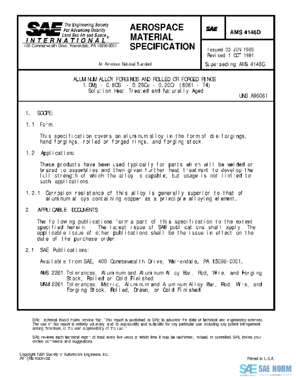 SAE AMS4146D PDF SAE AMS4146D PDF