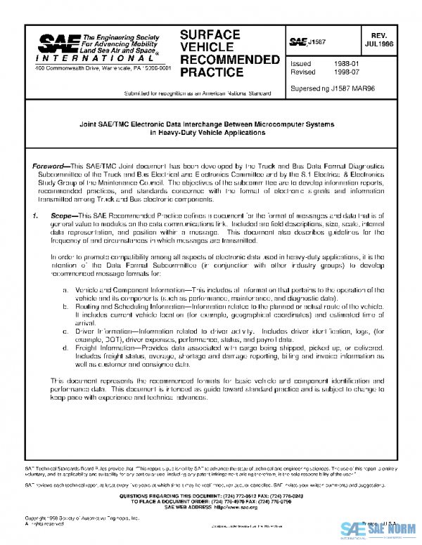 SAE J1587_199807 PDF